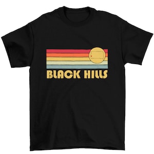 Black Hills, South Dakota Retro T Shirt, Wicked 70s 80s Style Abilene Texas TX Shirt, Vintage Inspired
