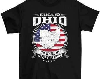 Custom T-Shirt "Your City" It's Where My Story Begins, City Flag Shirt