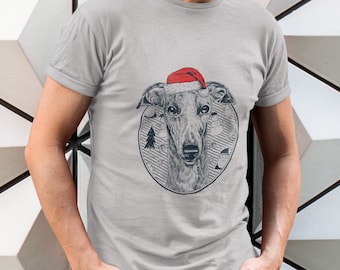 Greyhound Christmas Shirt, Greyhound Lover Gift, Happy Holidays, Merry Christmas Hoodie, Sweatshirt