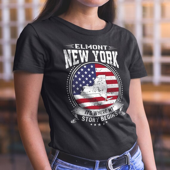 Buffalo Ny American Flag Skyline Distressed T-Shirt Buffalo Ny American Flag Skyline Distressed T-Shirt