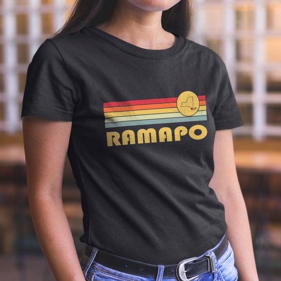 Ramapo, New York Retro T Shirt, Wicked 70s 80s Style Ramapo New 