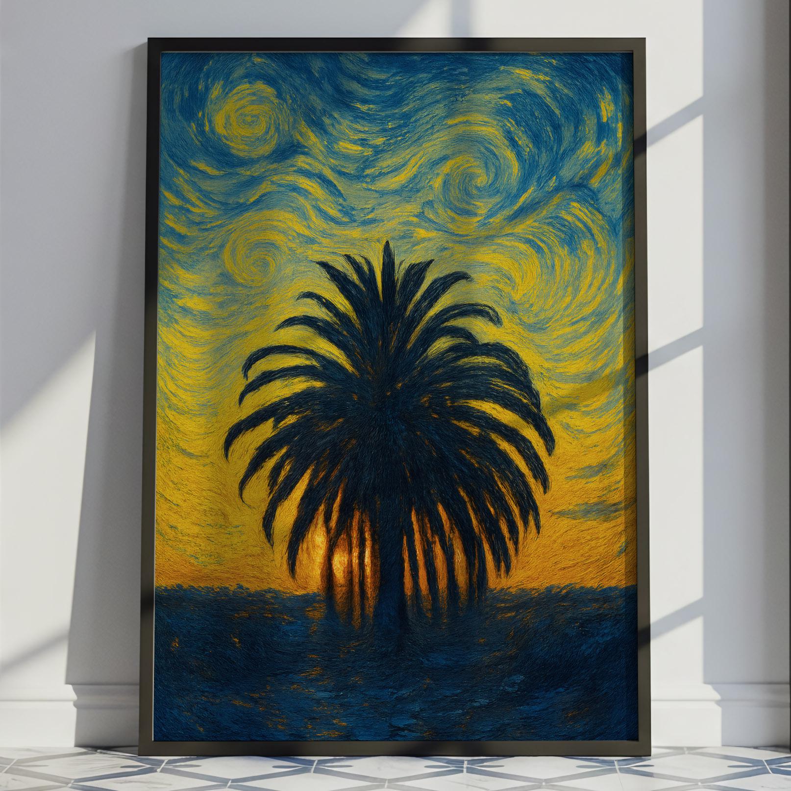 Camarillo Travel Poster Van Gogh Style, Camarillo United States