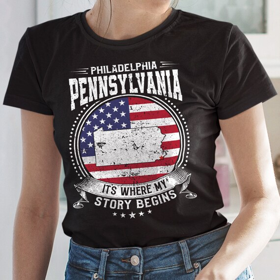 Distressed Pennsylvania State Outline Penn Fan Tshirt Unisex Distressed Pennsylvania State Outline Penn Fan Tshirt Unisex