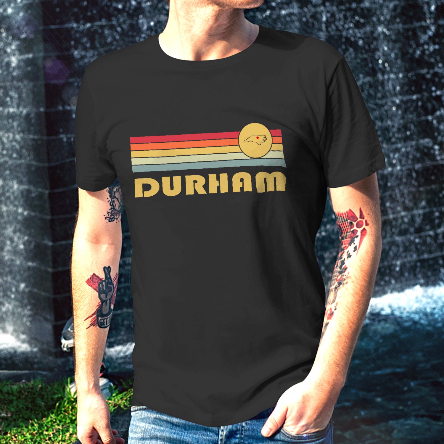 Durm Adult Unisex Shirt Durham NC Bull City Pride Tshirt 