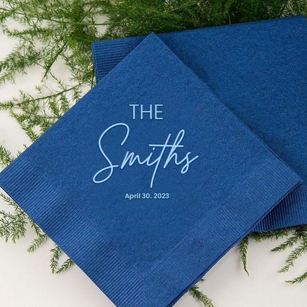 Personalized Napkins Etsy