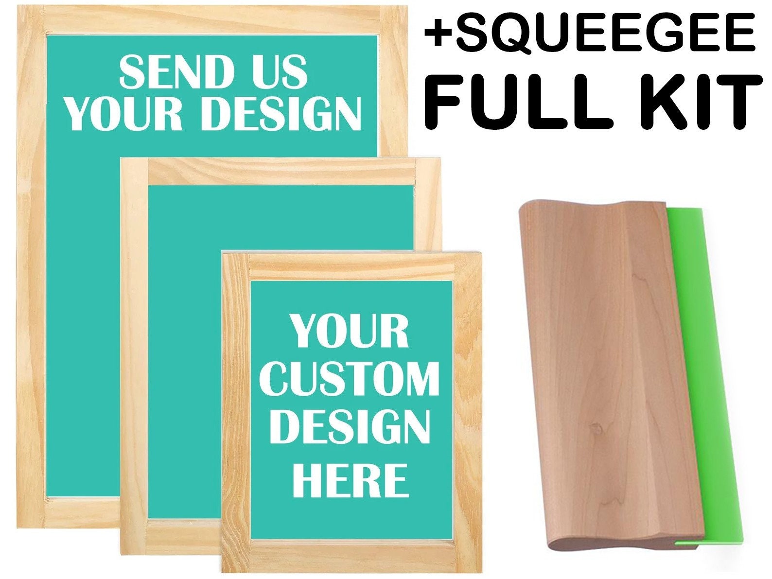 Visual Arts Custom Screen Printing Frame preburned image Craft