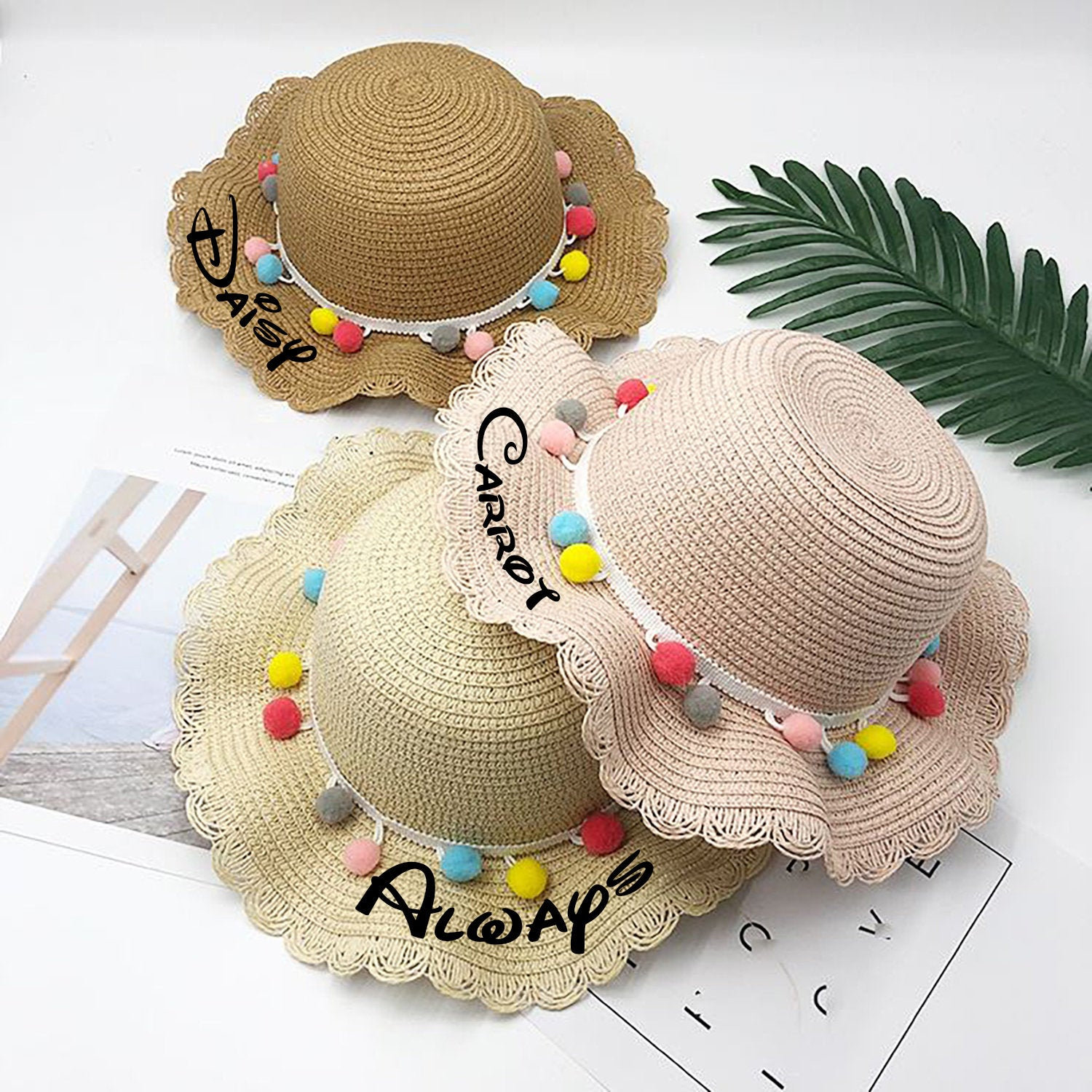Baby Straw Hat Baby Beach Hat Baby Sunglasses Infant Etsy