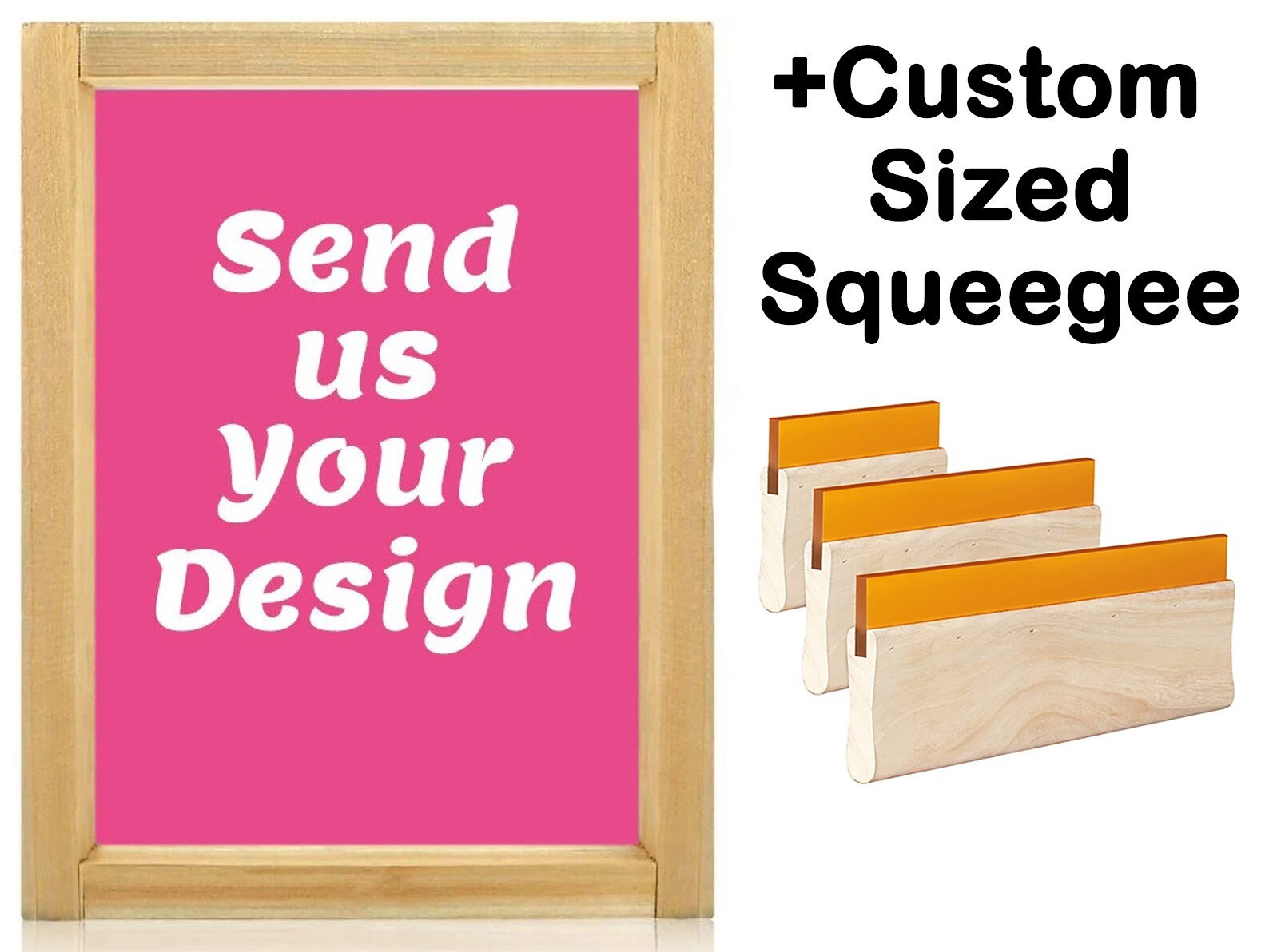 Visual Arts Custom Screen Printing Frame preburned image Craft