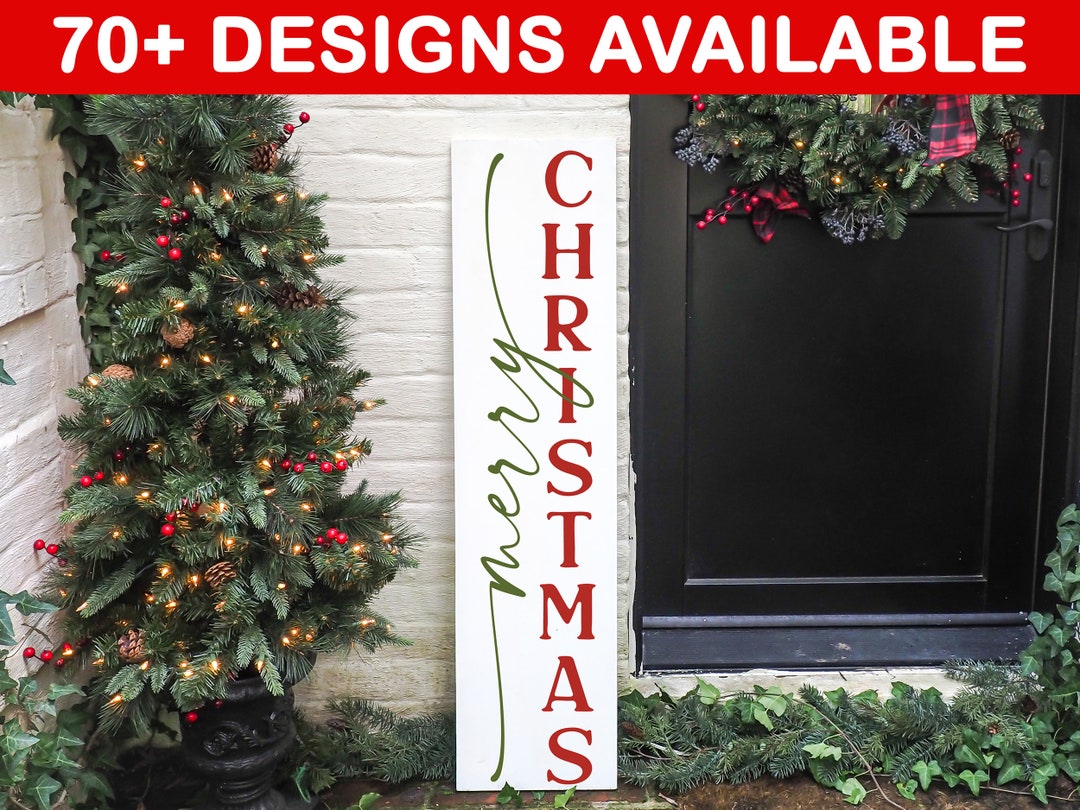 Christmas Welcome Sign Farmhouse Welcome Sign Front Porch