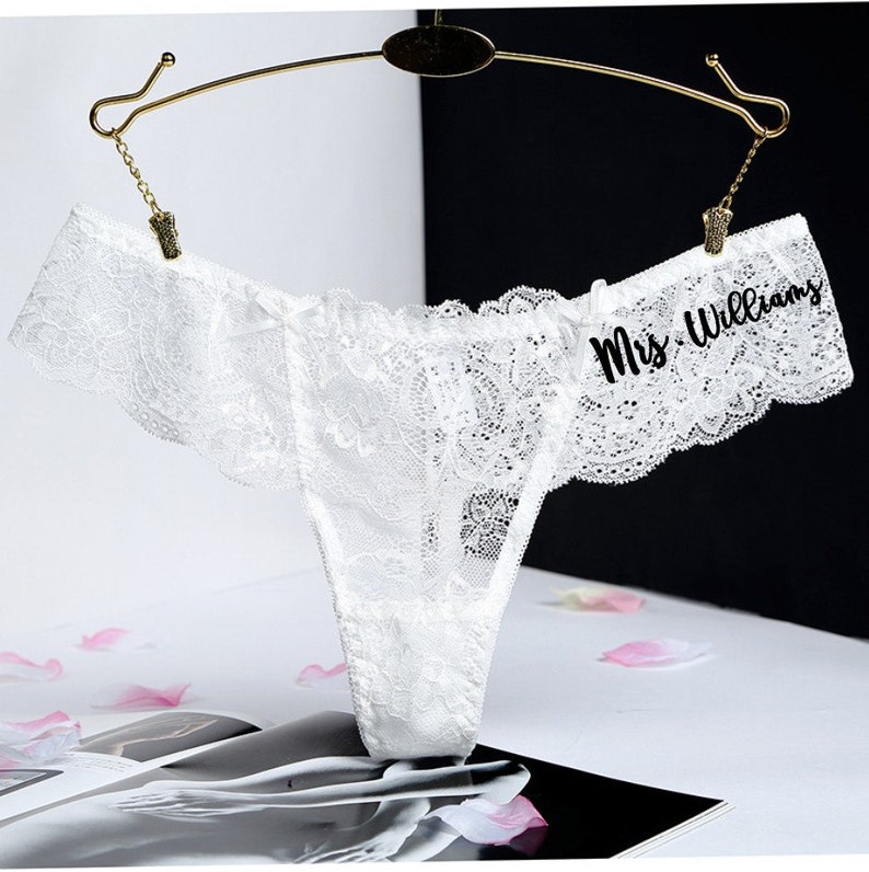 Bridal Shower Gift for Bride, Bride Panties, Personalized Panties Underwear, Honeymoon, Bachelorette Gift, Bride Gift, Wedding Gift 