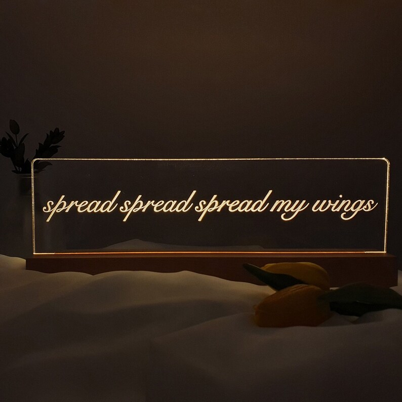 Custom Led Light Led Acrylic Sign Night Light Led Lights Etsy