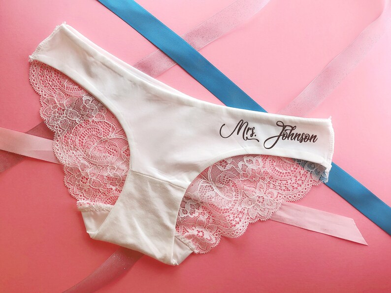 Custom Gifts for her Bride Panties Lace Wedding Underwear Etsy 日本