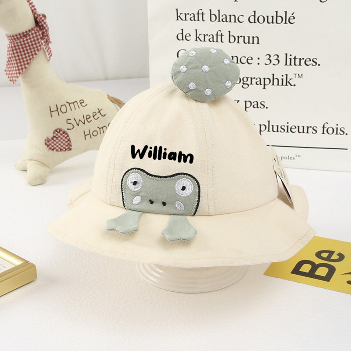 Personalized Baby Bucket Hats Monogrammed Baby Bucket Hats Etsy