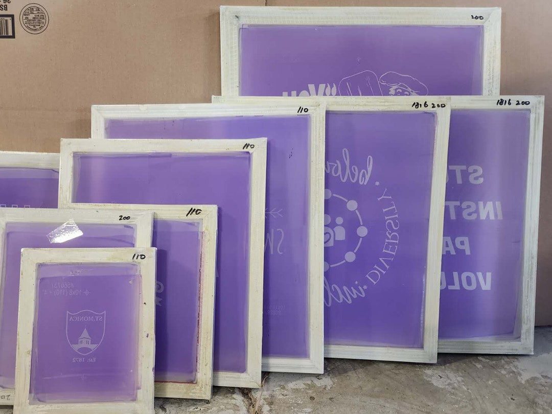 Preburned Silk Screen DIY Silk Screen Printing Custom Etsy