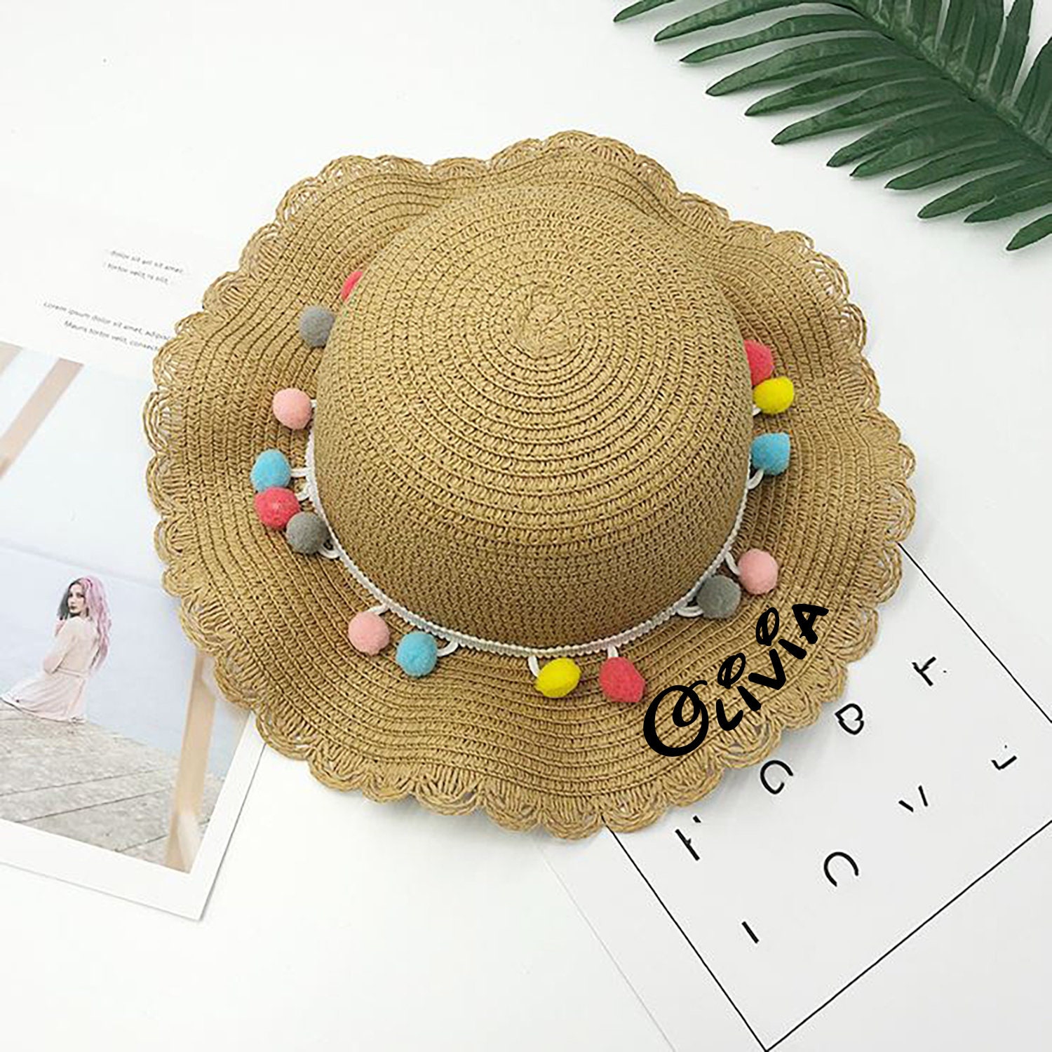 Baby Straw Hat Baby Beach Hat Baby Sunglasses Infant Etsy