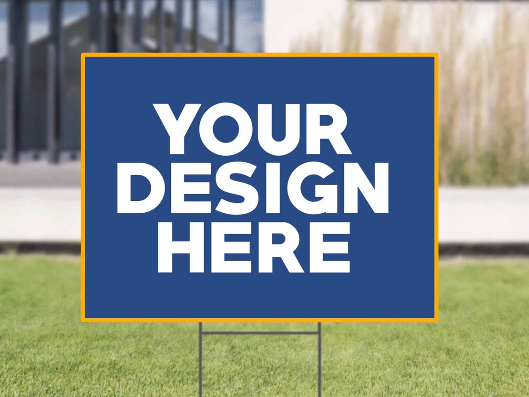 Lawn Sign Happy Birthday Yard Sign Birthday Decoration Yard Etsy