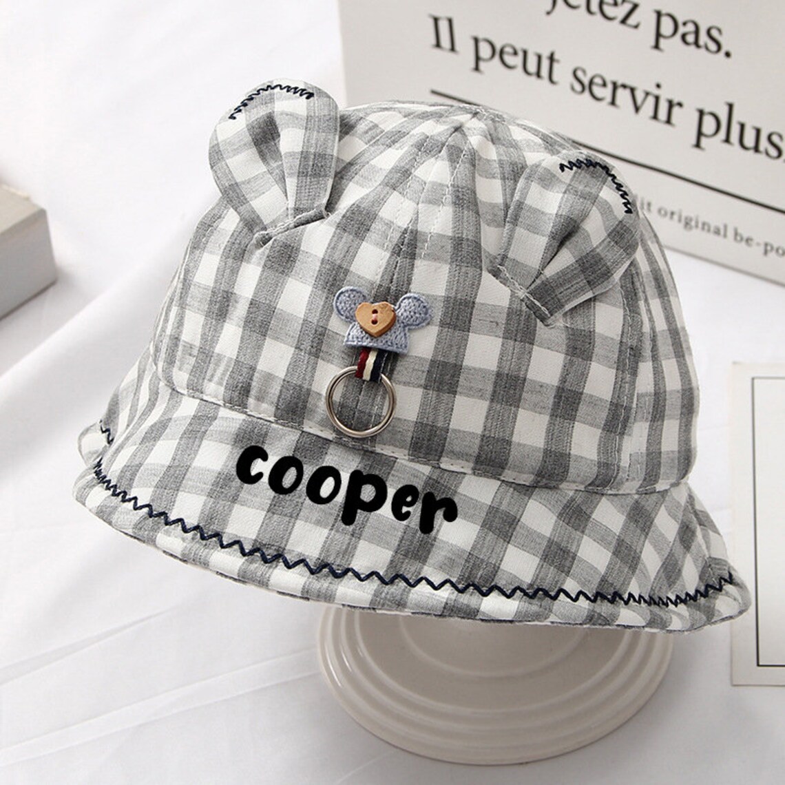 Personalized Baby Bucket Hats Monogrammed Baby Bucket Hats Etsy