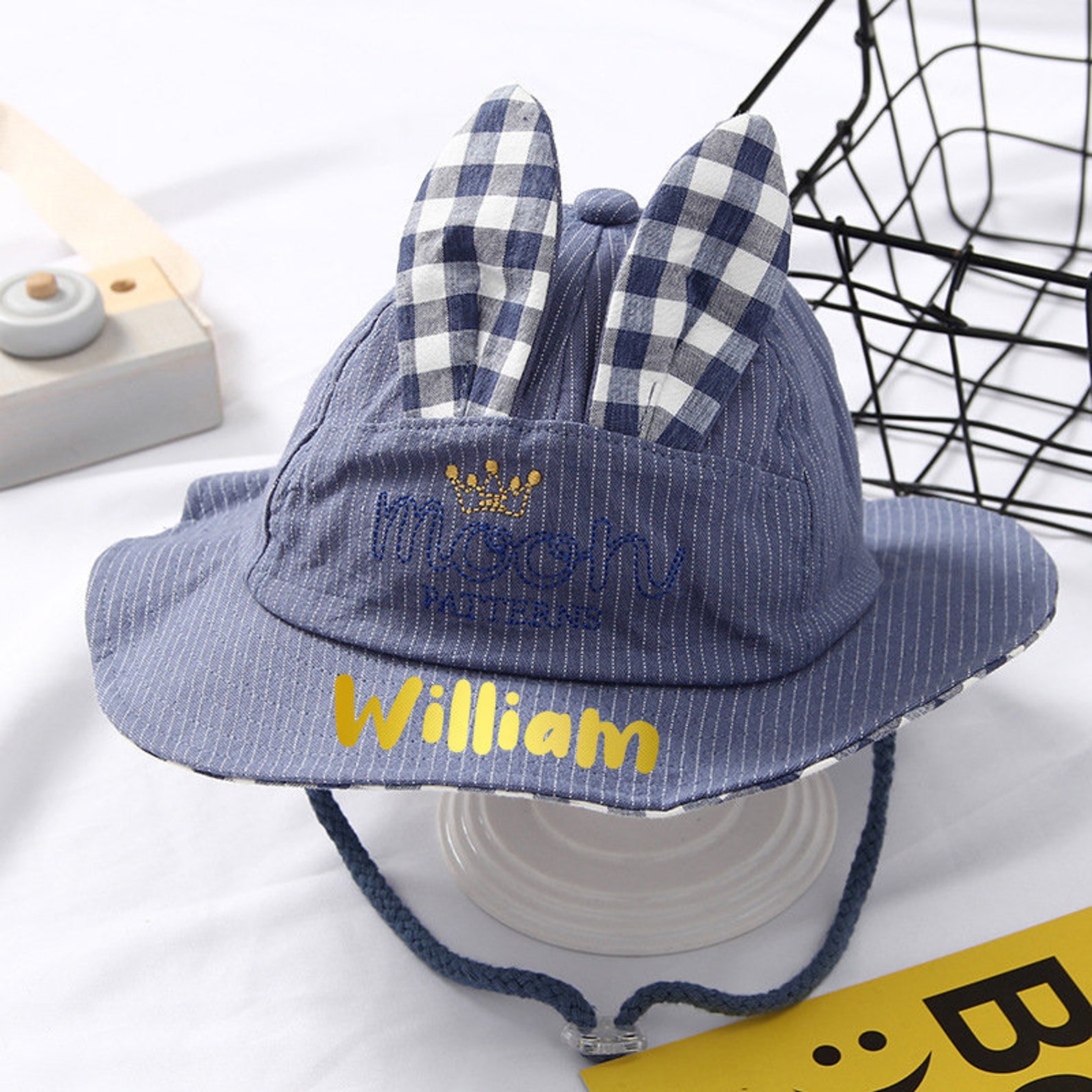 Personalized Baby Bucket Hats Monogrammed Baby Bucket Hats Etsy