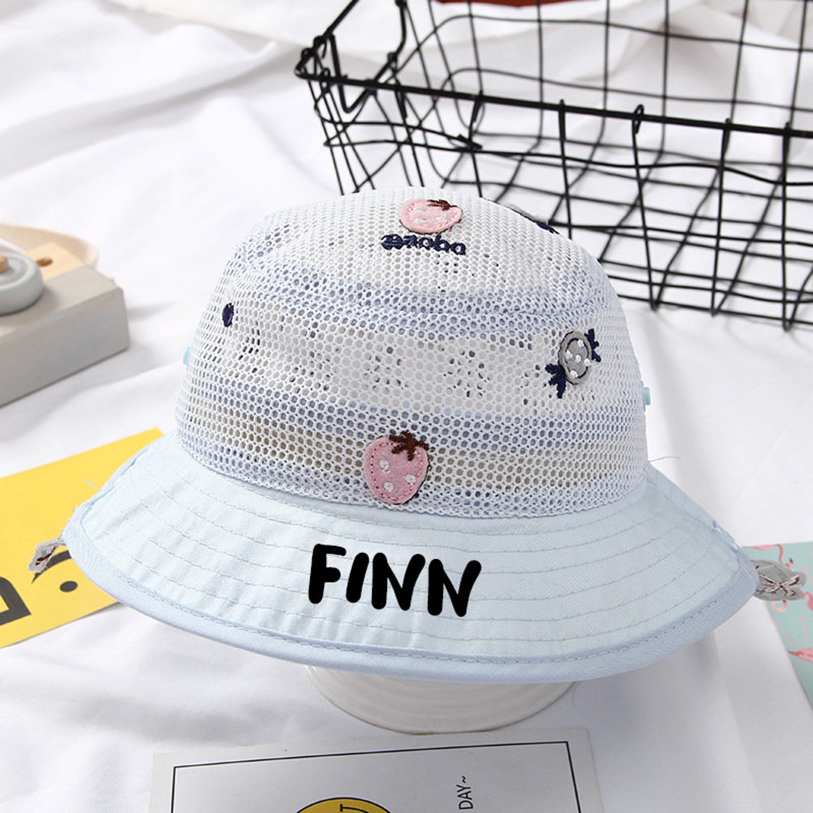 Personalized Baby Bucket Hats Monogrammed Baby Bucket Hats Etsy