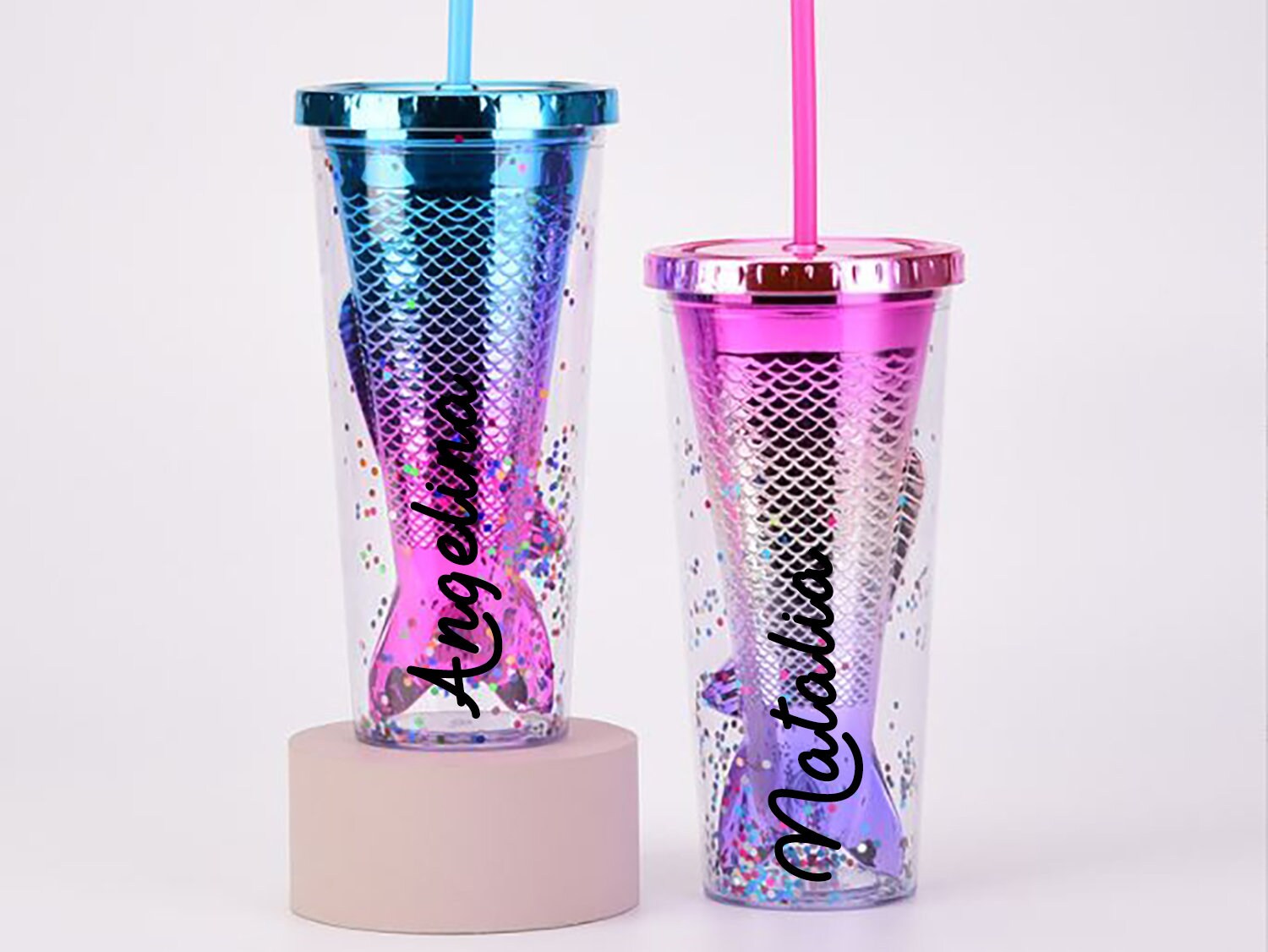 Double Wall Tumbler Straw Personalised Tumbler Etsy