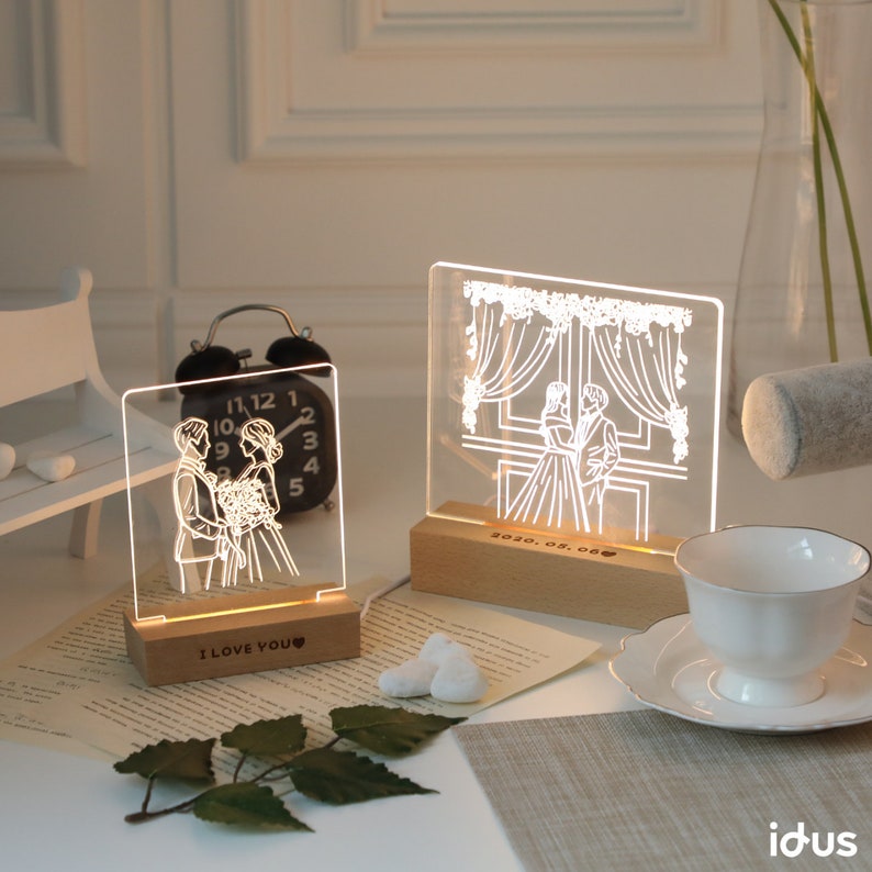 Custom Led Light Led Acrylic Sign Night Light Led Lights Etsy