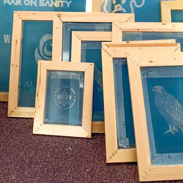 Pre Burned Custom Screen for Screen Printing Etsy