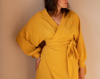 Robe portefeuille Cameron Robe portefeuille style kimono