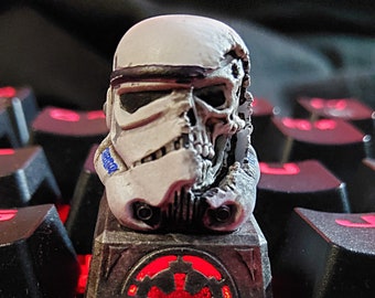 Skull Storm Trooper keycap (RGB, MX stem)