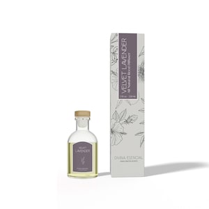 Velvet Lavender Reed Diffuser: Elegant Sola Flower Home Fragrance