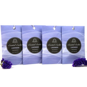 Lavender Sachets | Moth Repellent  | Drawers and closets  | 4-Pack 6-Pack 8-Pack | Aroma Bead |