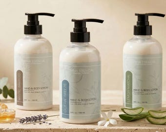 Shea Hand & Body Lotion | Moisturizing Cream, Natural Skincare, 12 oz (Multiple Scents)