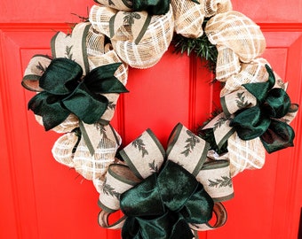 Christmas Greenery Holiday Wreath