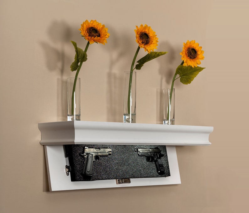 The 36C Hidden Gun Shelf Safe With Trap Door & RFID Lock Etsy