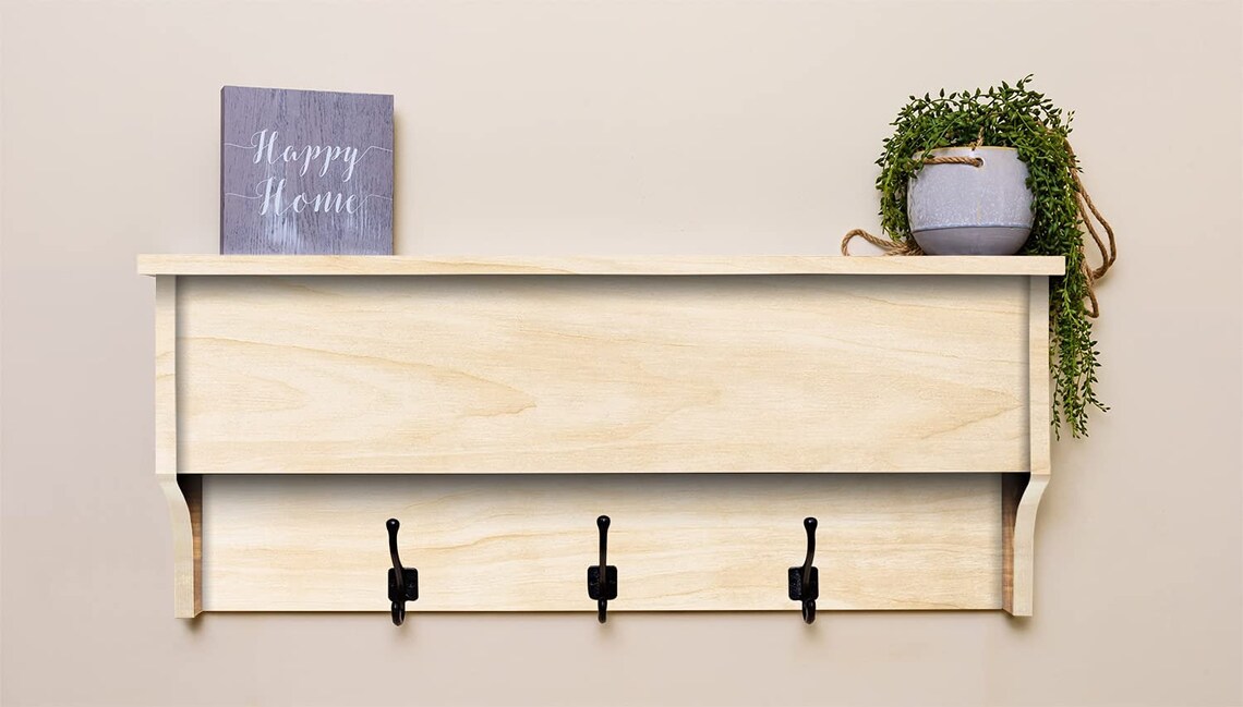 Coat Rack Hidden Gun Storage Safe With Trap Door & RFID Lock Etsy