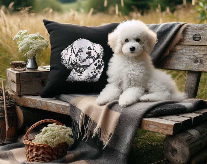 NEU Stickdatei Applikation Pudel "Farly" kommerzielle Nutzung LunaChild Hund Apli