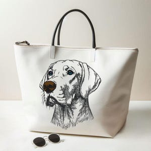 Stickdatei - Hund - Magyar Vizsla "Captain" - für helle Stoffe - 8 Größen - LunaChild