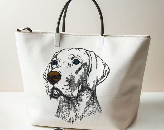 Stickdatei - Hund - Magyar Vizsla "Captain" - für helle Stoffe - 8 Größen - LunaChild