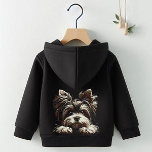 Embroidery design - Intricate - Biewer Yorkshire Terrier "Noel" - 8 sizes - for dark fabrics - Dog - LunaChild image 6