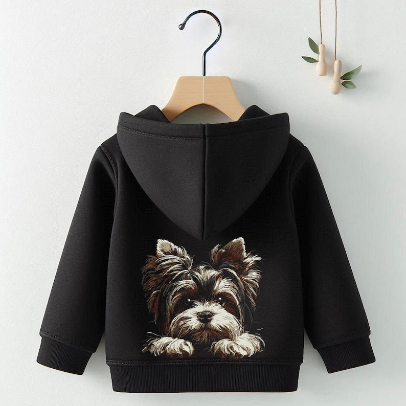 Embroidery design - Intricate - Biewer Yorkshire Terrier "Noel" - 8 sizes - for dark fabrics - Dog - LunaChild image 6