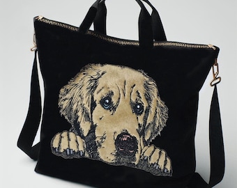 Embroidery file - Golden Retriever "Walter" appliqué - for light & dark fabrics - 8 sizes - LunaChild - Dog