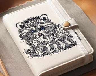 WENIGER STICHE - Stickdatei Waschbär "Paddy" - LIGHT - für helle Stoffe - LunaChild