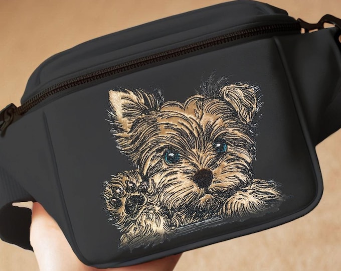 Stickdatei - Applikation - Yorkshire Terrier -  "Benny" - Für helle & dunkle Stoffe - LunaChild - Hund