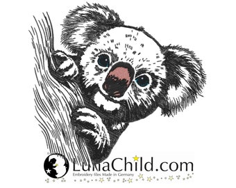 NEU Stickdatei Koala Bär "Donnie" Hund realistisch kommerzielle Nutzung LunaChild