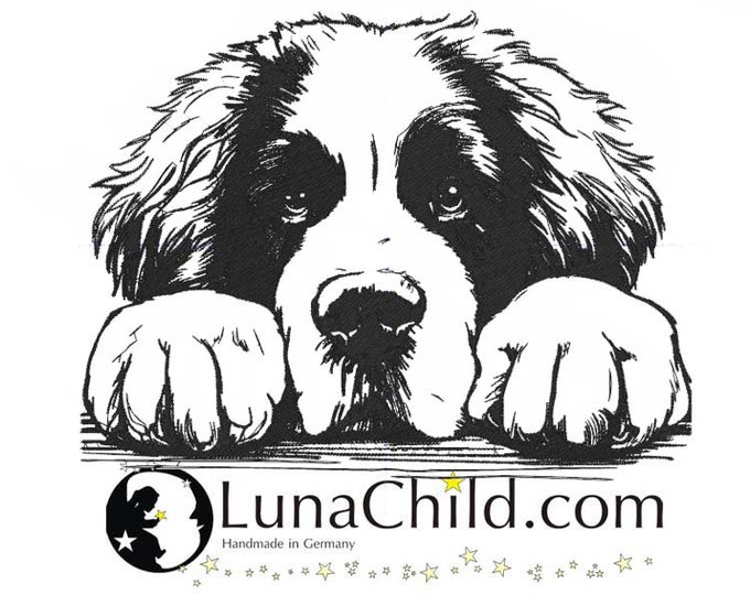 Stickdatei Landseer "Gaius" Hund realistisch kommerzielle Nutzung LunaChild
