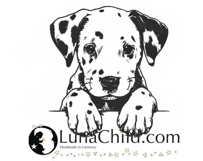 Stickdatei Dalmatiner Welpe "Henry" Hund realistisch kommerzielle Nutzung LunaChild