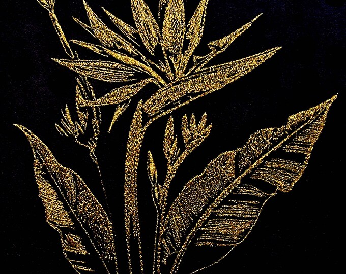 Gold and Silver Starflower Embroidery Design – Floral Embroidery Design – Flower Embroidery Design – Metallic Embroidery – 5 Sizes – LunaChild