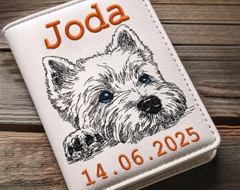 WENIGER STICHE - Stickdatei - West Highland Terrier "Joda" - LIGHT - für helle Stoffe - Hund - LunaChild