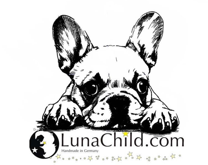 Embroidery file French Bulldog "Zoe" dog realistic commercial use LunaChild