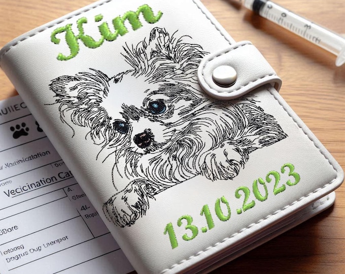 WENIGER STICHE - Stickdatei Chihuahua "Kim" - LIGHT - für helle Stoffe - Hund - LunaChild