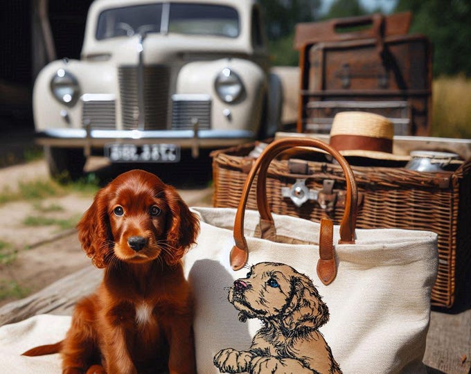 NEU Applikation Stickdatei Irish Setter Welpe "Tabsy" Hund realistisch kommerzielle Nutzung LunaChild Appli
